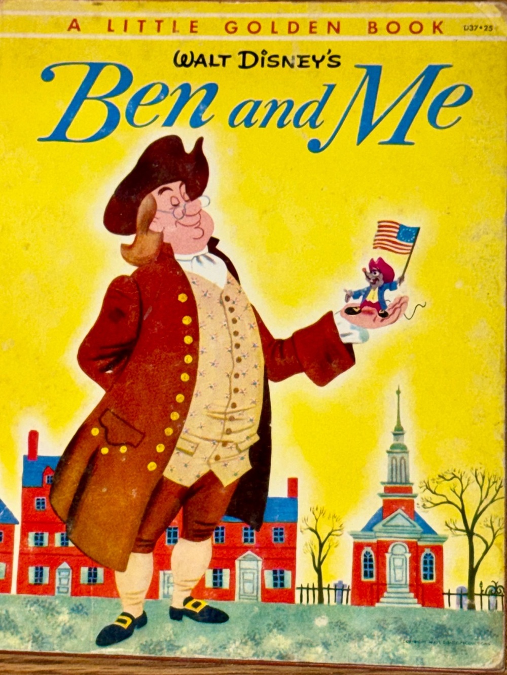 Walt Disney Ben and Me Little Golden Book HC (1954) Simon & Schuster Lawson